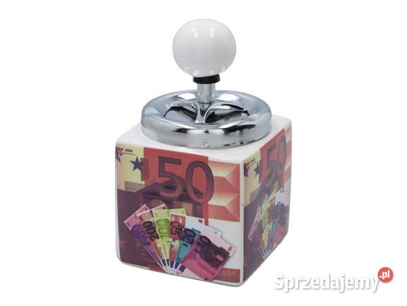 Popielniczka Zamykana Kwadratowa Ceramiczna z Ostrowy nad Okszą