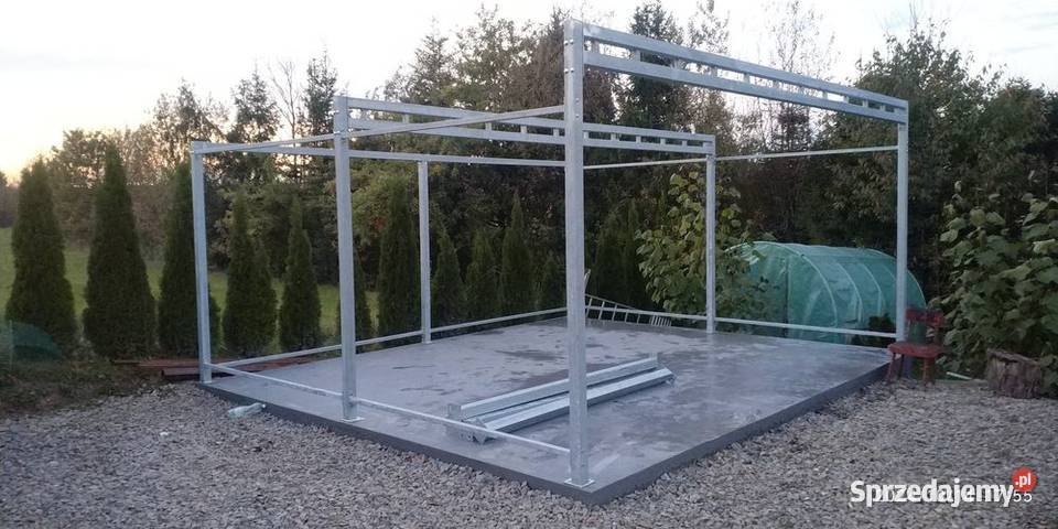 Dwustanowiskowy garaż warsztat konstrukcja wiata Nowy Sącz