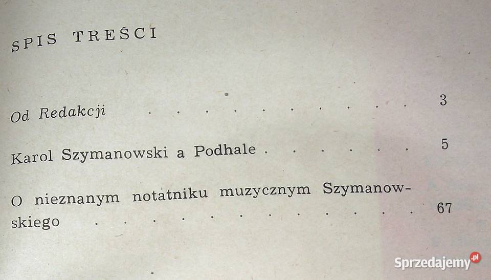 MŁ Chybiński Karol Szymanowski a Podhale mazowieckie Warszawa
