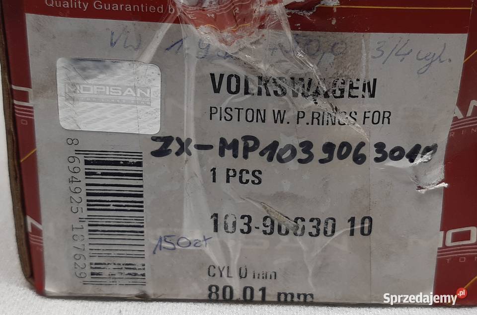 TŁOK MOPISAN VW AUDI SEAT SKODA 19 TDI 801 05 sprzedam