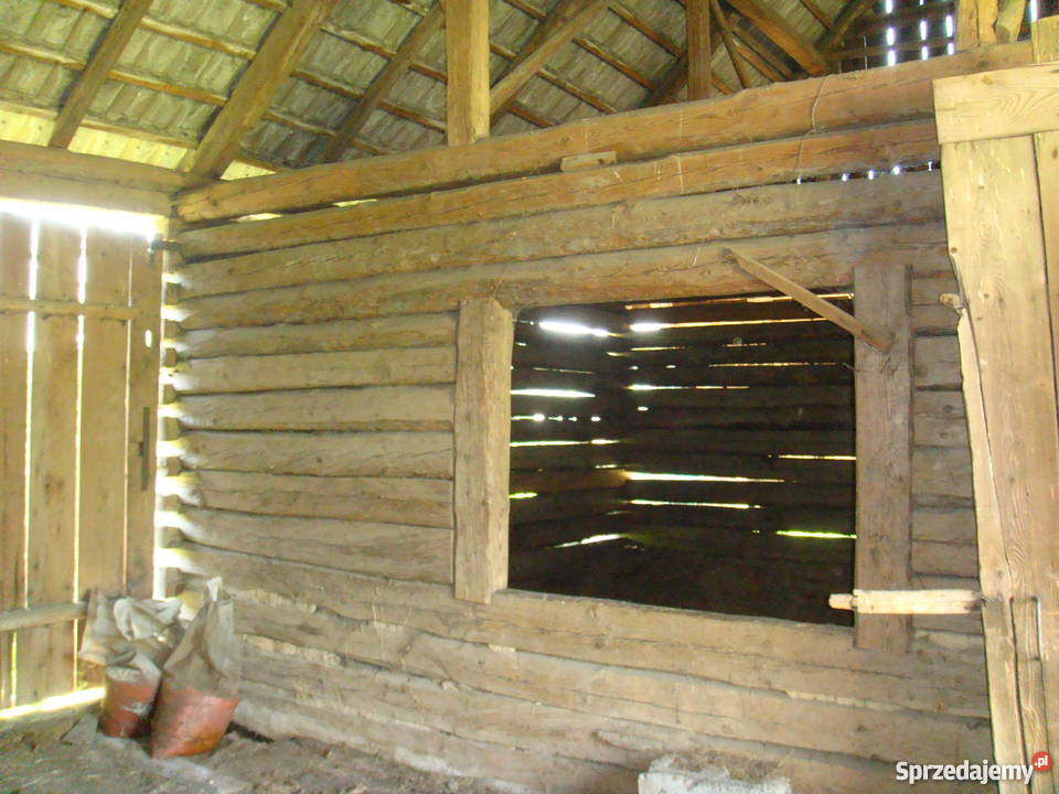 Stodoła z bali Lokale użytkowe małopolskie Uszew