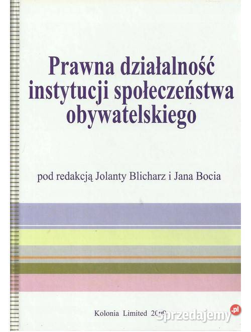 Prawna działalność instytucji społeczeństwa Łódź