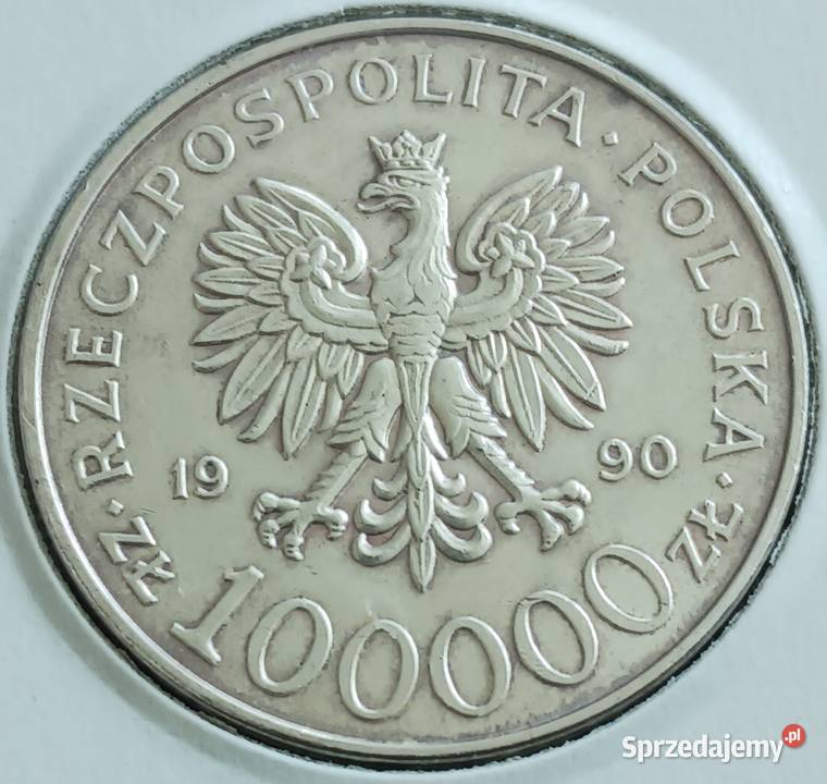 100 000 Solidarność 1990 r 6 Typ A Konin sprzedam