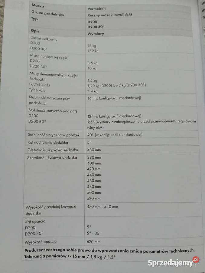 Wózek inwalidzki Pisz