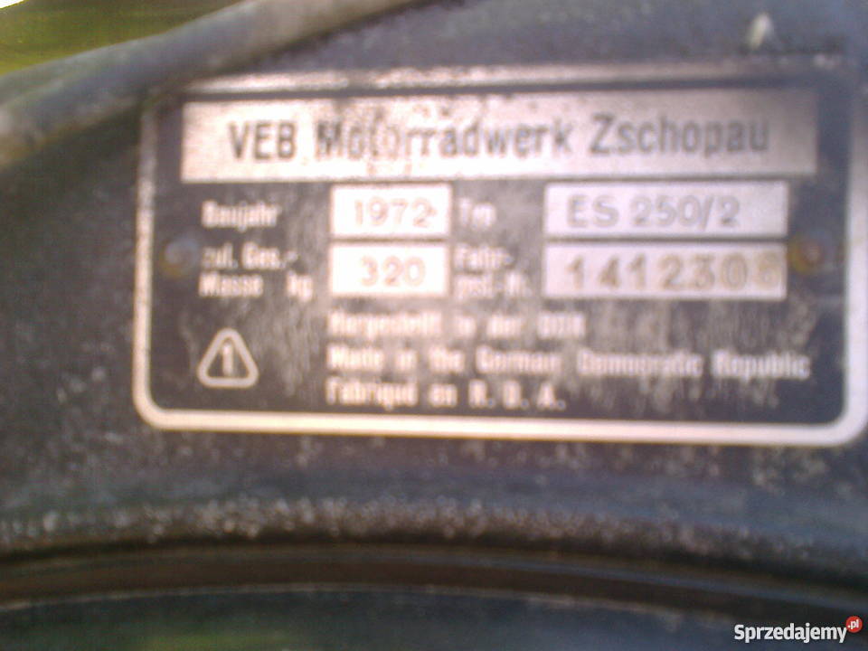 MZ TROPHY 250 sprawna Motocykle i skutery