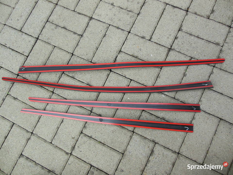 Czarne listwy ozdobne drzwi Punto II 5D kpl 4 śląskie Kozy