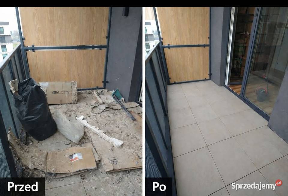 Czyszczenie Balkonów Gołębiach i tarasów Kraków