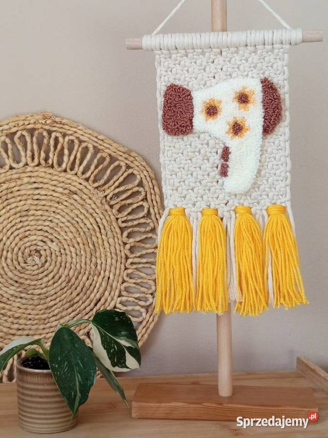 Makatka makrama suszarka do włosów Rękodzieło sprzedam