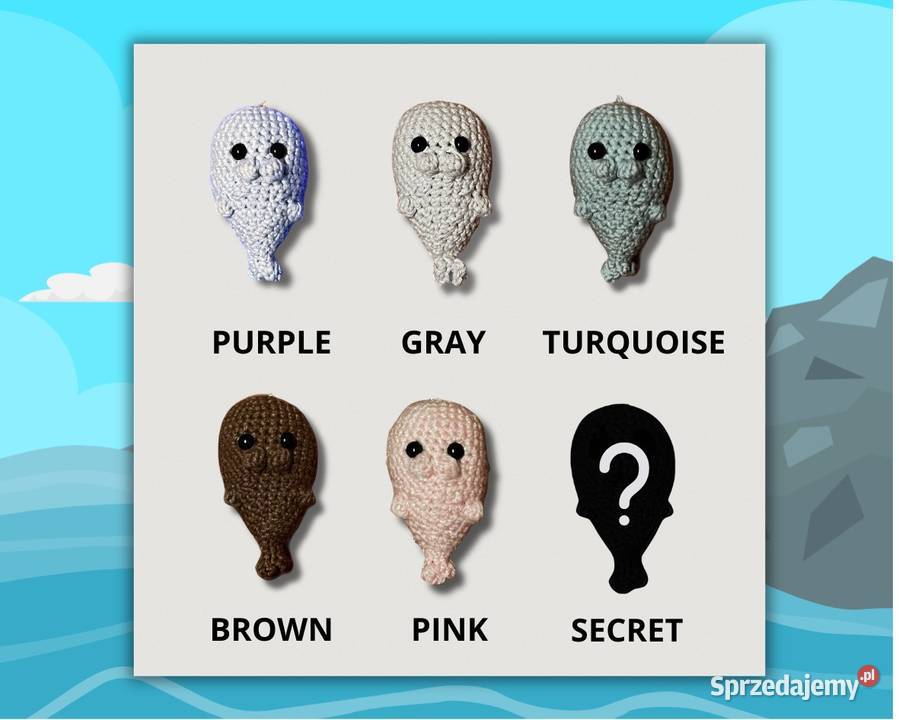 Blind box foczka na szydełku Pozostałe