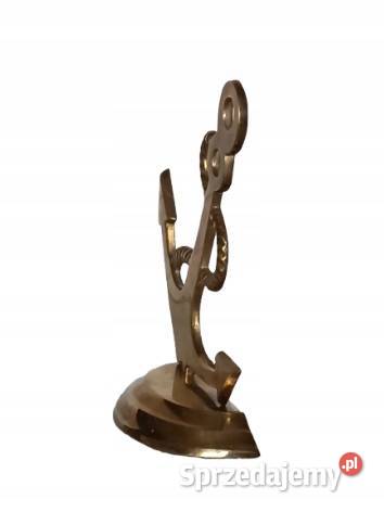 Mosiężna Kotwica Marynarska Ozdoba Kominka sprzedam