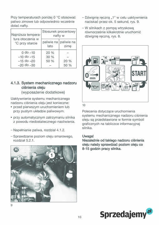 Hatz diesel 1D90V 1D90 W instrukcja użytkowania Stalowa Wola