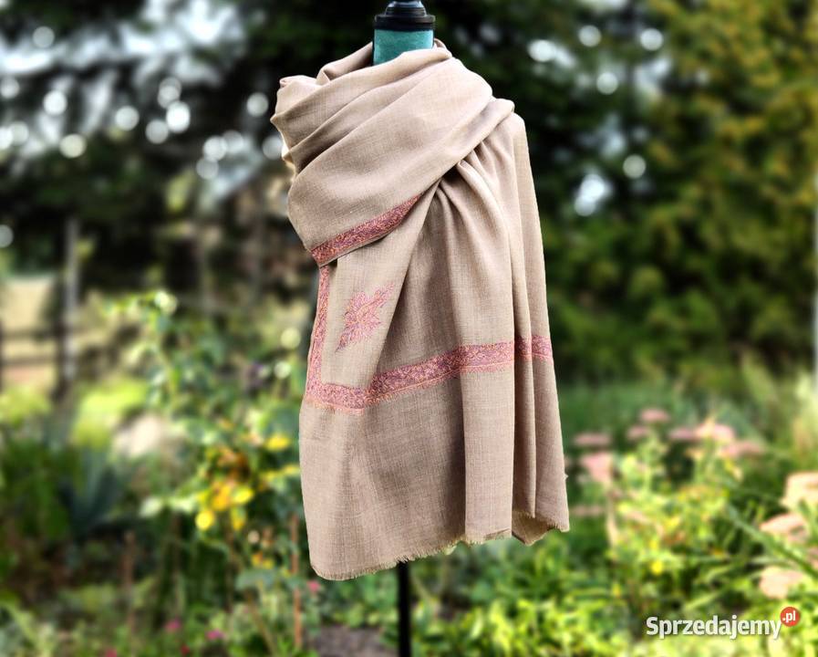 Szal orientalny indyjski haftowany haft paisley Szczecin