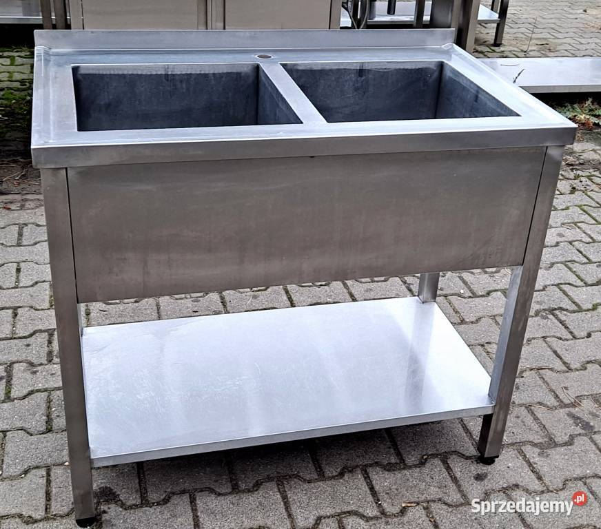 Zlew Basen 2 komorowy z Półką 1006085 M1248 N