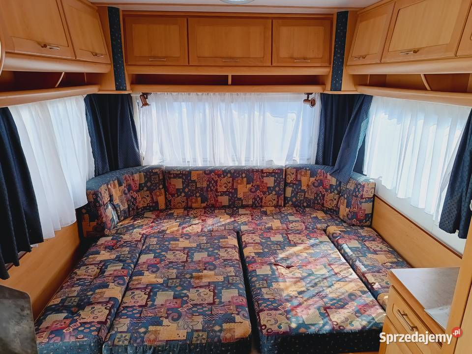 PRZYCZEPA KEMPINGOWA łóżka piętrowe campingowa Międzybrodzie Bialskie sprzedam