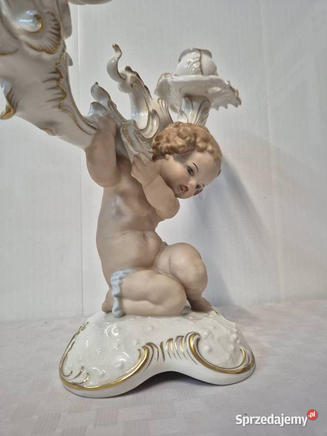 Porcelanowy świecznik