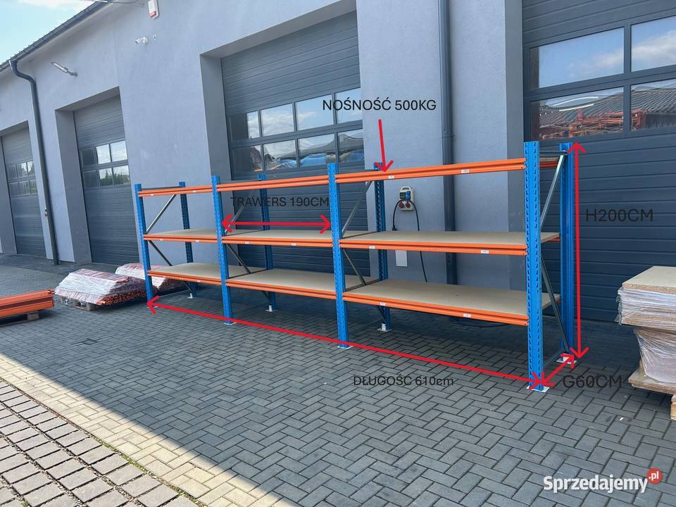 Regały magazynowe przemysłowe do konteneru