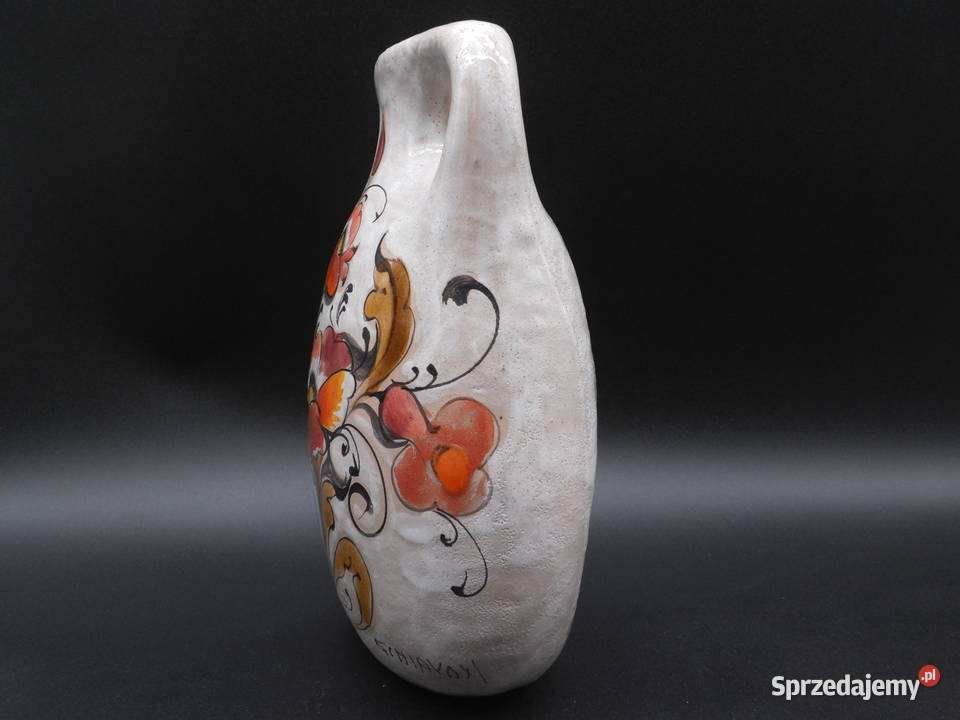 WAZON CERAMICZNY SCHIAVON Z RĘCZNIE MALOWANYMI Raszków sprzedam