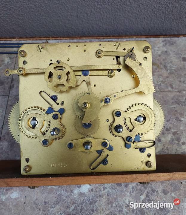 122 Zestaw mechanizm zegara ściennego Antyki Tczew