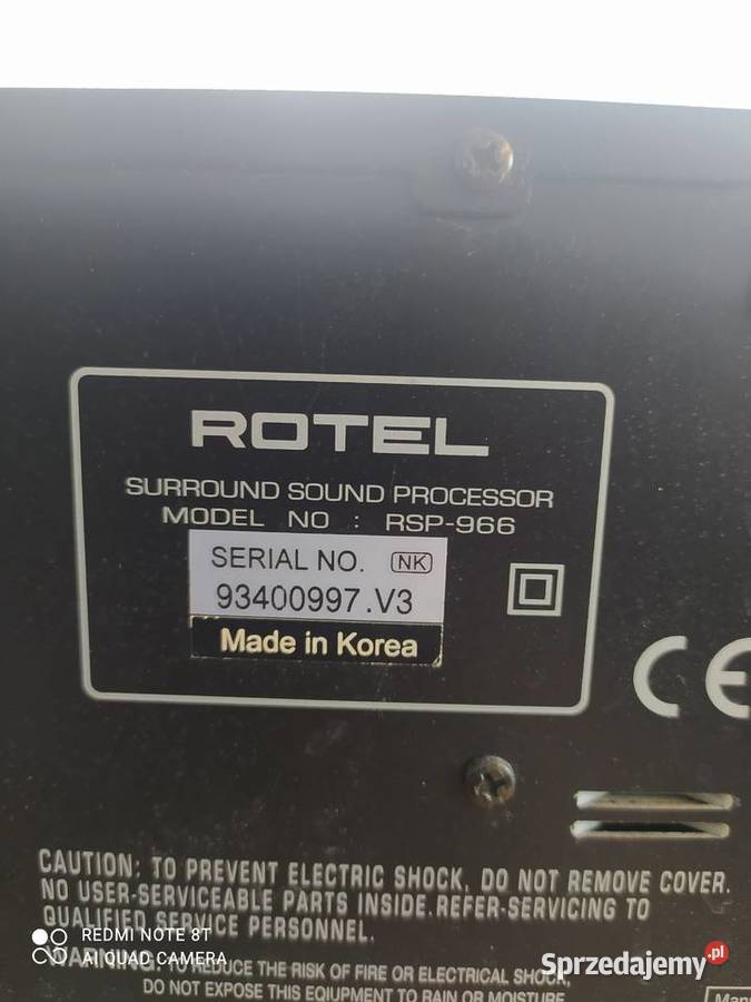 Przedwzmacniacz rotel Radomsko sprzedam