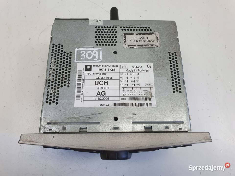 RADIO Opel Corsa D 13251057 RADIOODTWARZACZ CD Rudka