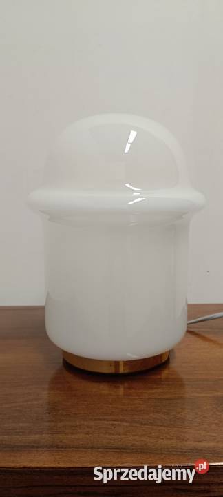 lampa stołowa szklana Karel Volf lata 70te mid Lampy stołowe i nocne Lampy stołowe i nocne Radomsko