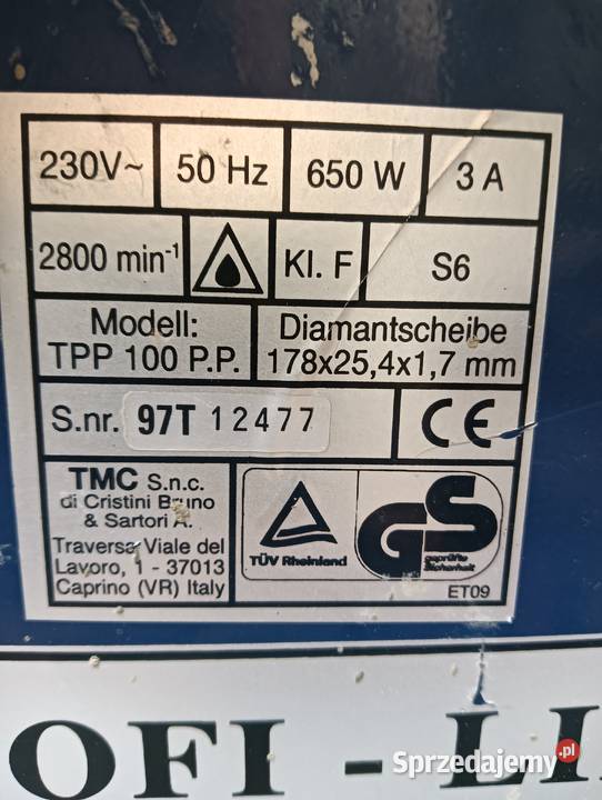 Piła pilarka 650W 230V drzewa stołowa pilarka Wałbrzych