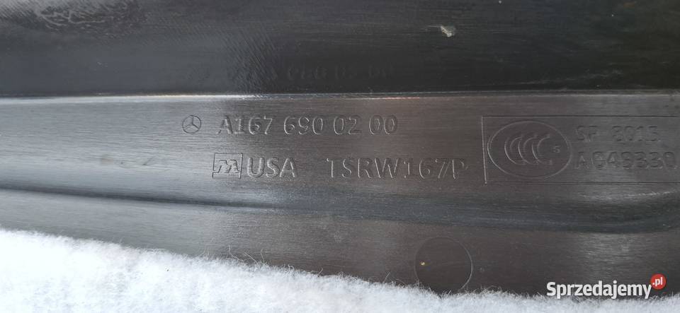 MERCEDES GLE W167 OSŁONA PASA OBUDOWA PROGU osobowe Bieleń sprzedam