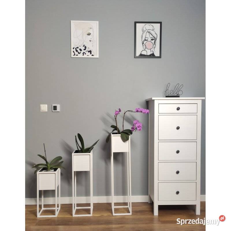 Kwietnik Metalowy Stojak 70 skrzynka LOFT mazowieckie