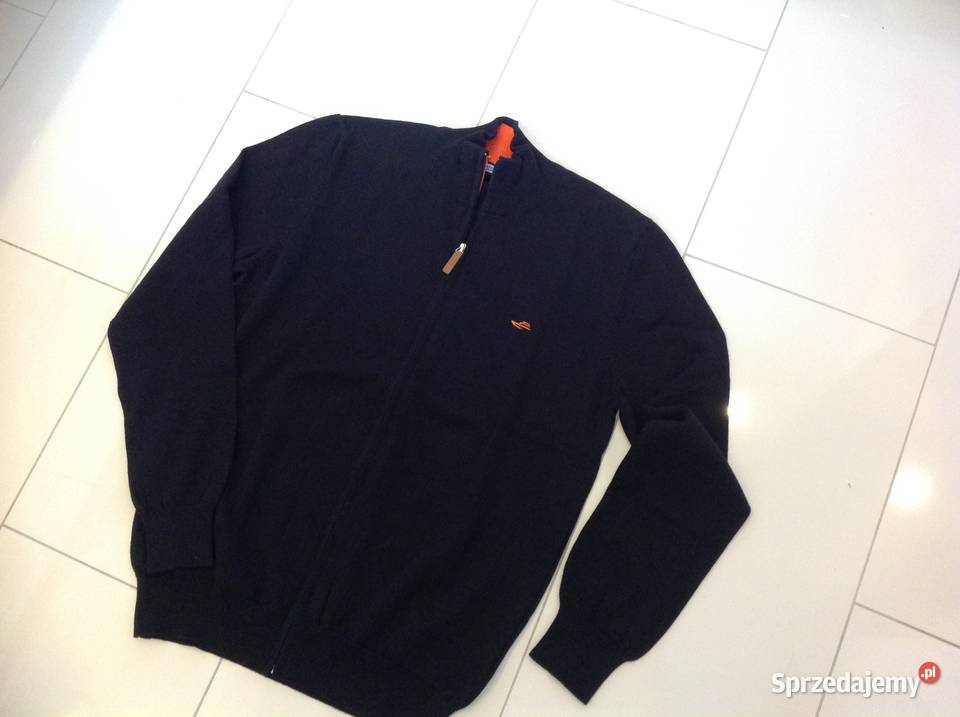 Sweter Męski Czarny Edoardo Caravella ML Zamek długi Nowa Sól sprzedam
