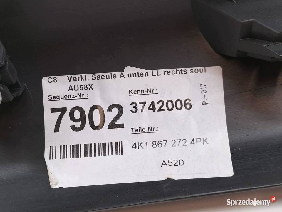 OSŁONA PROGU PRAWA KOMPLET 4K PRZÓD TYŁ świętokrzyskie