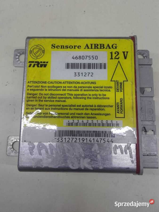 Fiat Panda II sensor airbag moduł poduszek Łódź sprzedam