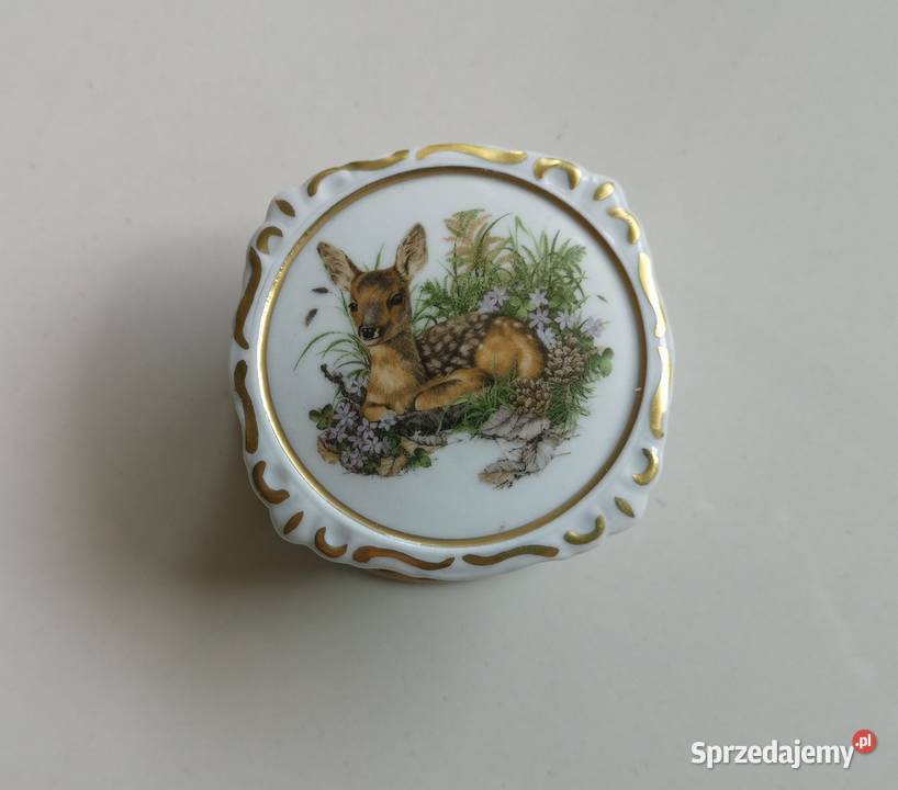 Puzderko z jelonkiem porcelana Bawaria kujawsko-pomorskie