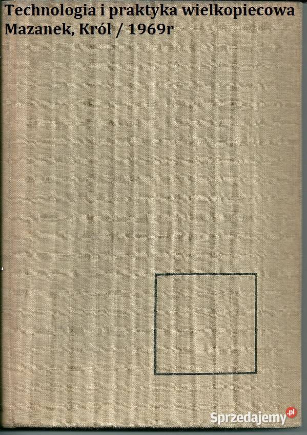 Technologia i praktyka wielkopiecowa Mazanek łódzkie Łódź