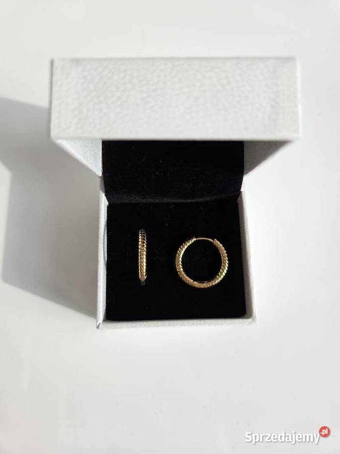 Kolczyki obręcze Pandora Moments Charm