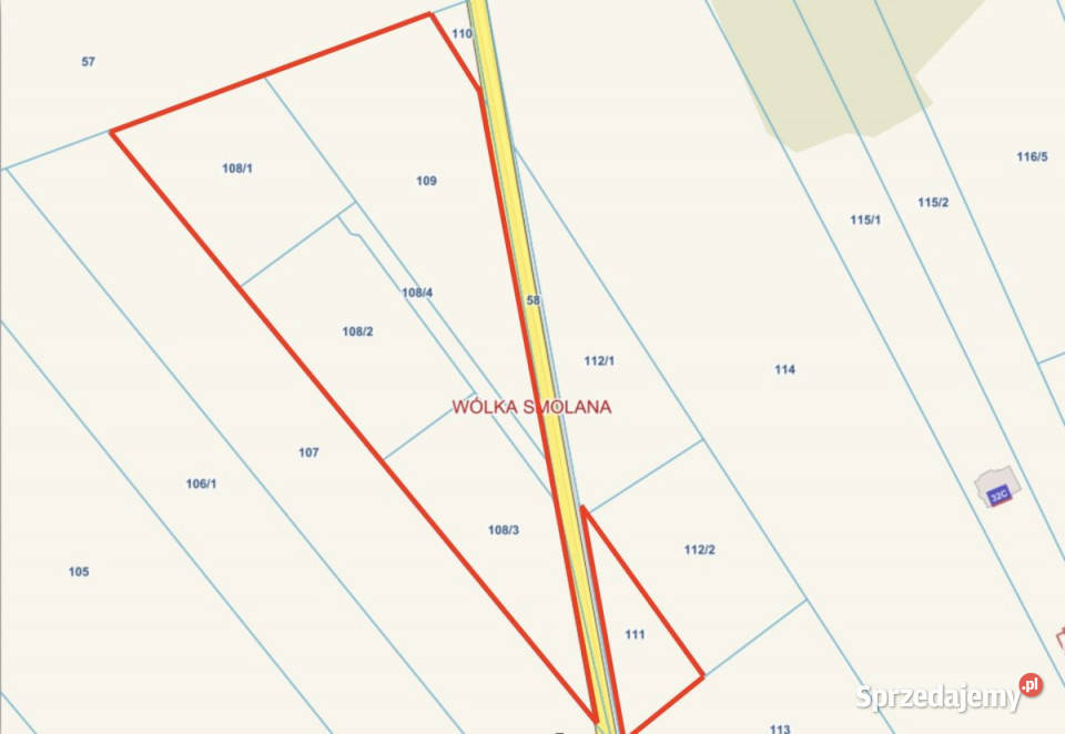 5 Działek na Sprzedaż Wólka Smolana 18243m2