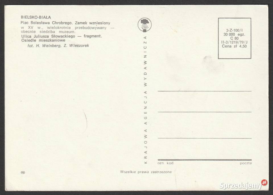 BIELSKOBIAŁA PLAC CHROBREGO MOZAIKA 1979 BO Łódź