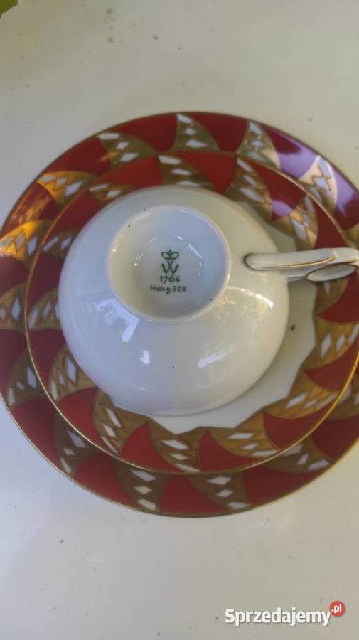 Wallendorf Goldrelief Bavaria kolekcjonerski Porcelana i szkło Pabianice
