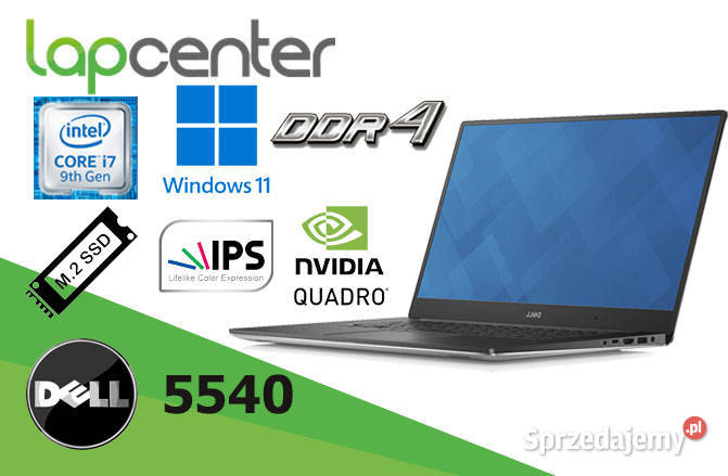 DELL Precision 5540 i79GEN 32GB 1TB SSD W11P Komputery i Akcesoria Białystok