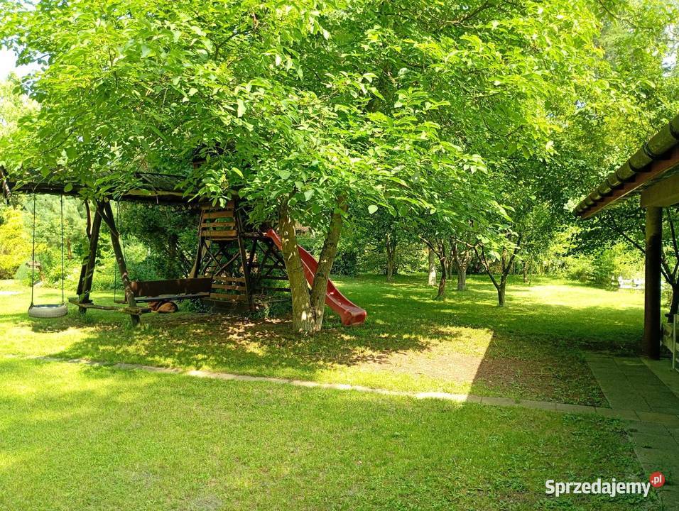 Dom lesie w Dobroniu cisza natura i przestrzeń taras