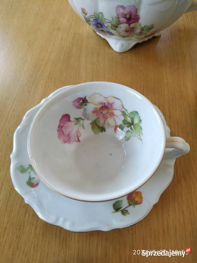 Komplet do kawy porcelana nowy Grabówka