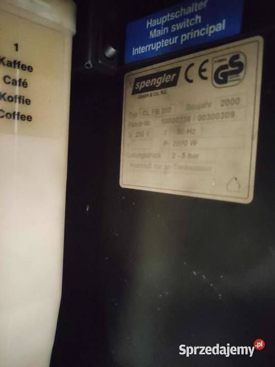 Spengler automat kawowy Łososina Dolna