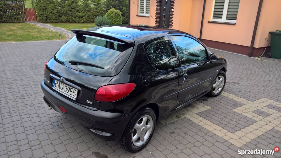 Peugeot 206 14 Benzyna 2d Czarny Alufelgi 2/3 Augustów sprzedam
