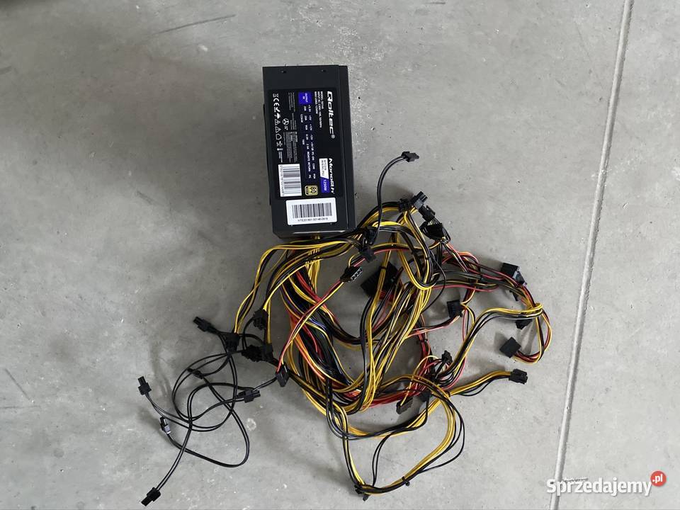 Zasilacz komputerowy Qoltec Atx 1250w 80 Plus