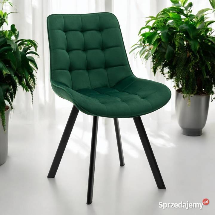 Krzesło Tapicerowane Tori Butelkowa Zieleń sprzedam