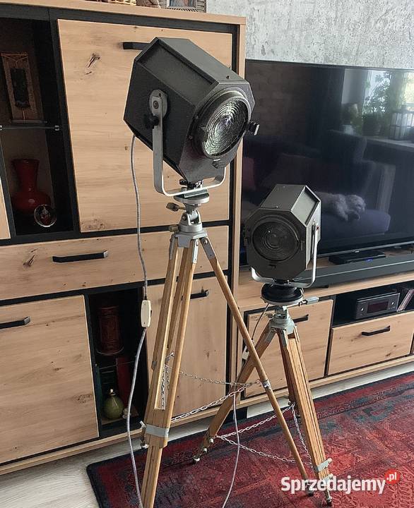 Lampa z PRL teatralna PRL loft vintage Poznań sprzedam