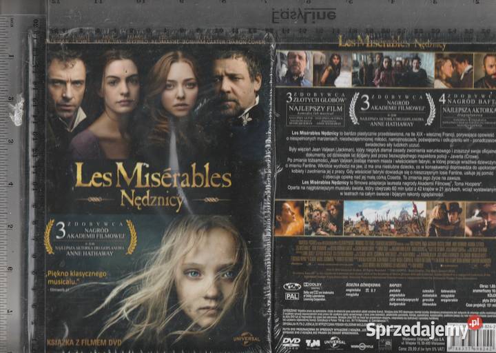 Les Miserables Nędznicy Rusell Crowe DVD Pruszków sprzedam