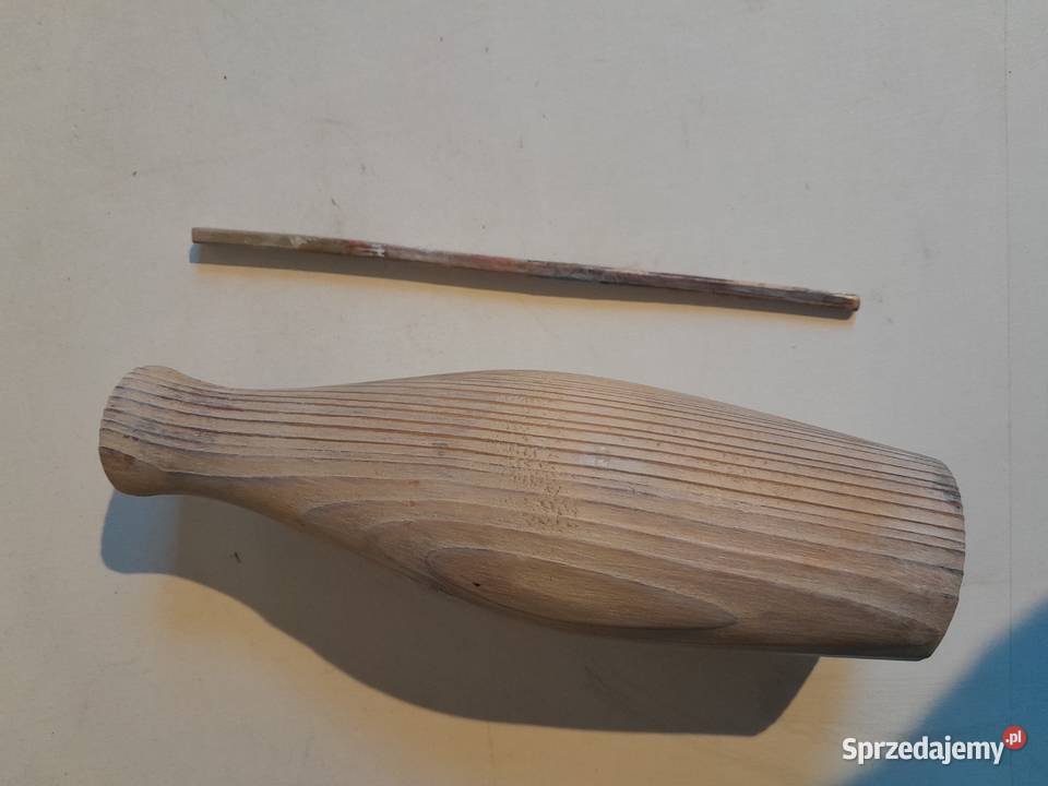 Stary drewniany wazon wazonik lite drewno Rękodzieło Rękodzieło Dąbrowa Górnicza sprzedam