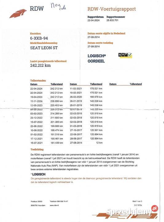 Seat Leon ST 2014 29500 Książ Wielkopolski