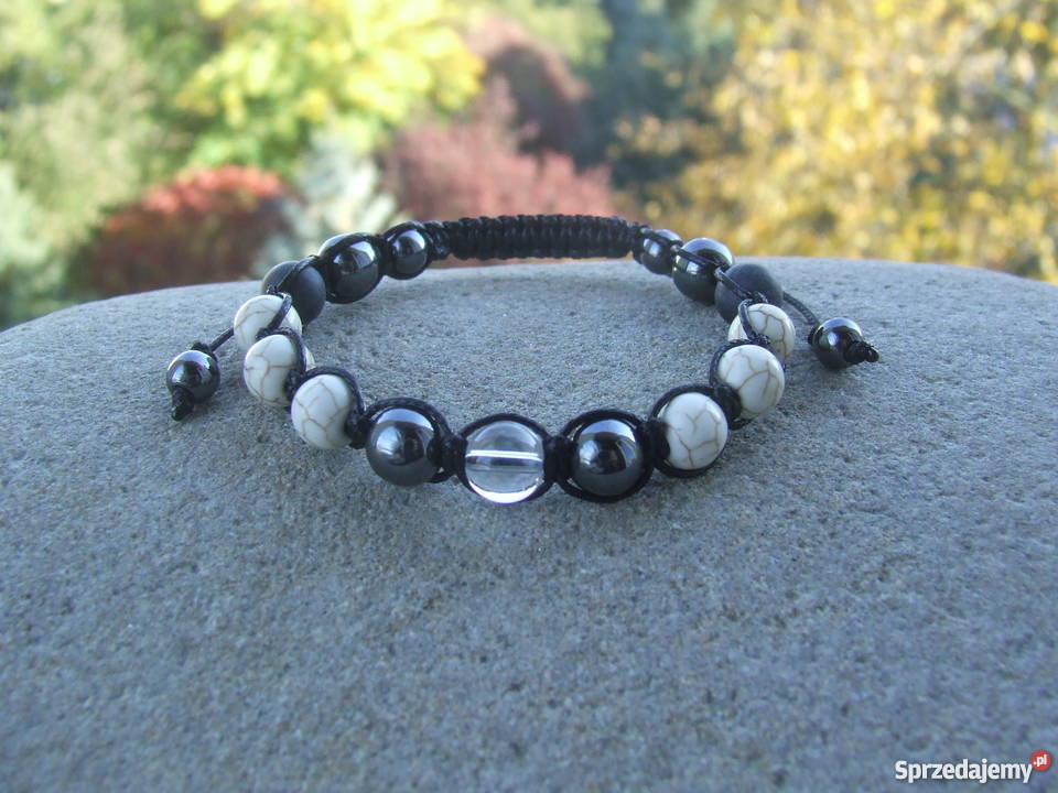 Bransoletka z turkusu białegoturkus Stalowa Wola