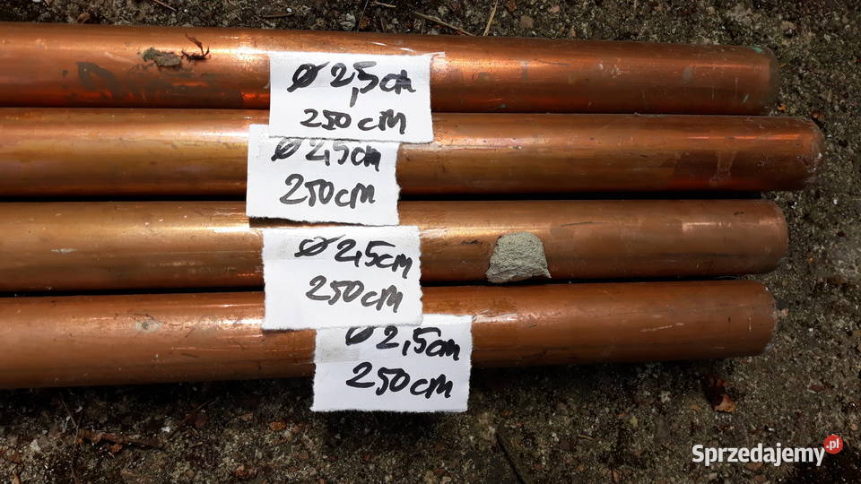 Rurki miedziane 250 mm 25mm sprzedam Izabelin B